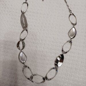 Chico's Silver Toned 36"-40" Necklace NWOT
